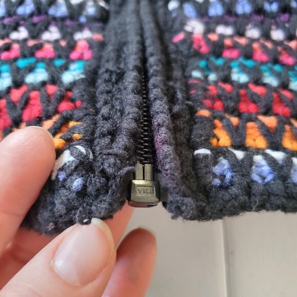 Coldwater Creek Sweater Womens 3X Multicolor Zip Front Knit Cardigan Long Sleeve - Picture 7 of 10